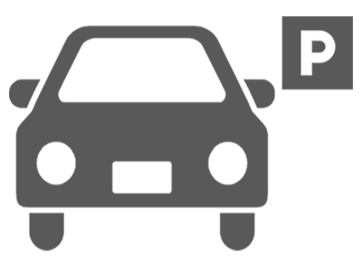 駐車場に停められた車の表示
