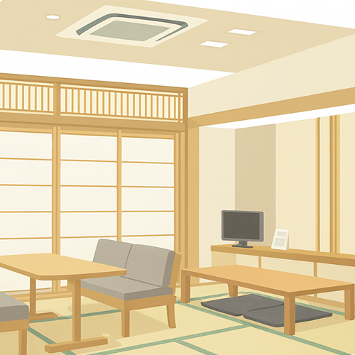 家族葬のアートの控室の様子